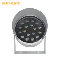 24W 36W 18W 2700K Extérieur LED Rond Projecteur Façade Extérieur Projecteur Corps Aluminium IP65 AC85-265/DC24V
