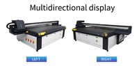 Impresora plana de inyección de tinta UV con cabezal de impresión dual/DX5 de 2500*1300 mm para carcasas de teléfono, tarjetas, etiquetas, madera, PVC, cuero, vidrio y flexibles.