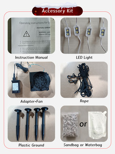 ของตกแต่งรูปยานอวกาศลุงแซมแบบเป่าลมสำหรับเทศกาลคริสต์มาส ทนทาน กันน้ำ เหมาะสำหรับตกแต่งสนามกลางแจ้ง - Product Image 5