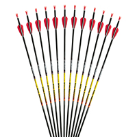 Flèches de chasse en fibre de carbone 100% compatibles avec les arcs classiques, avec pointes en acier inoxydable, pour le tir à l'arc - Vente en gros usine