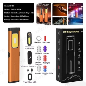 <span class=keywords><strong>ไฟฉาย</strong></span> LED แบบชาร์จใหม่ได้ แม่เหล็กยึดติดได้ แหล่งกำเนิดแสงคู่ ความสว่างสูง พกพาสะดวก ใช้ในกรณีฉุกเฉินกลางแจ้ง แบบมัลติฟังก์ชั่น ขนาดเล็กเท่าบัตร - Product Image 6