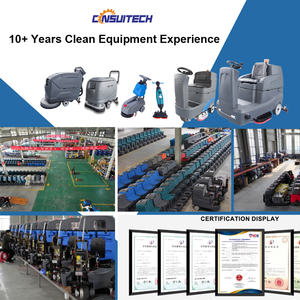 紧凑型36v电动手步式地板洗涤器新型迷你商用硬混凝土表面清洗机可折叠设计 - Product Image 5