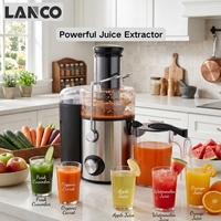 Elektrische 1200W roestvrijstalen centrifugale fruitpers blender met anti-lek tuit, vaatwasserbestendig, stille motor voor huishoudelijk gebruik, CE-gecertificeerd