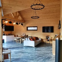 Cabane en bois massif, Villa en bois pour zone touristique, Maison en bois mobile anti-corrosion pour gîte et poste de garde d'hôtel