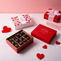 Boîte cadeau rigide personnalisée avec gaufrage à chaud en feuille d'or, vernis UV localisé, lamination mate, papier cartonné, emballage pour chocolat, bonbons, truffes