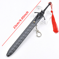 Porte-clés pendentif Katana personnalisé, modèle épée Anime Rebellions en métal, avec fonction de déconnexion
