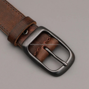 Cinturones de Cuero Genuino al por Mayor 2026, Cinturones de Cuero Puro a la Moda, Casuales, de Cintura Media para Hombre - Product Image 4