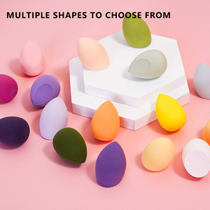 Vẻ đẹp trang điểm máy xay sinh tố <span class=keywords><strong>Foundation</strong></span> <span class=keywords><strong>Sponge</strong></span> Puff Vegan trứng mỹ phẩm Puff Flat nhựa latex mềm xử lý cho khuôn mặt sử dụng - Product Image 3