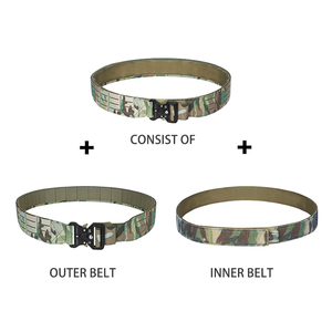Quick-release lightweight Molle belt in 3 sizes. Made of MC tactical hunting nylon fabric with an inward buckle and durable meta - Product Image 4