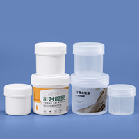 Pot en plastique transparent PP de qualité alimentaire de 100 ml avec couvercle à vis personnalisable et coloré pour le stockage des aliments, emballage en vrac pour les collations