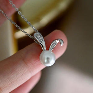 Ensemble de bijoux en argent S925, accessoires de perles DIY, support vide, pendentif et boucles d'oreilles à clous, 9213 - Product Image 2