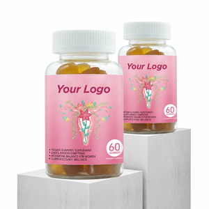 Gummies véganes sans sucre Chinaherbs à marque privée pour l'équilibre hormonal féminin, suppléments menstruels et ménopause - Product Image 1