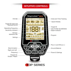 Détecteur de métaux professionnel S63 multi-fréquence IP68 pour la recherche de trésors et les découvertes S63 Professional Me - Product Image 4
