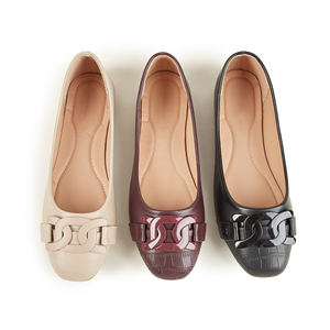 أحذية مسطحة خفيفة الوزن خفيفة الوزن بنمط منقوش أحذية باليه أحذية مخصصة من الصين للربيع والصيف والخريف - Product Image 2