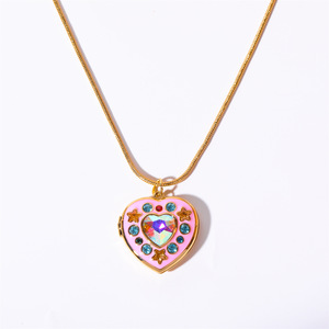 Ciondolo a Forma di Libro Apribile Romantico Retrò con Zirconi a Stella e Luna Incisi con 'Sei la Mio Anima Gemella' Regalo per Innamorati e <span class=keywords><strong>Amici</strong></span> - Product Image 6