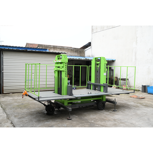 Platform Elevator elektrik Lift hidrolik 220V logam tahan lama Platform perancah 1 Ton kapasitas 10m/menit kecepatan untuk Hotel - Product Image 5