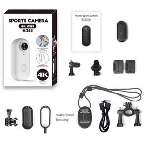 H88PRO 4K WIFI başparmak eylem kamera 120 ° geniş açı 30m su geçirmez kılıf vücut kam bisiklet motosiklet için taşınabilir manyetik dağı ile - Product Image 2