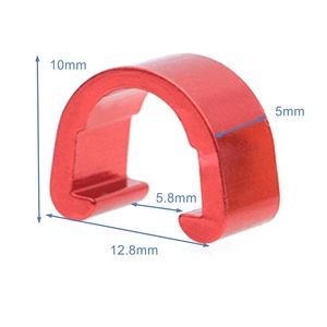 Clip de câble en forme de U pour vélo, en alliage d'aluminium, support de tuyau de frein et de dérailleur, multicolore, pour fixation de câble de dérailleur - Product Image 2