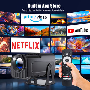 Proyector Magcubic HY320 NTV Certificado por <span class=keywords><strong>Netflix</strong></span>, 4K, 420 ANSI Lúmenes, Tiro Corto, con WiFi6, Sistema Android, Proyector LCD - Product Image 2