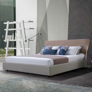 Muebles para el hogar dormitorio italiano moderno nórdico doble Simple tamaño Queen madera funcional gris cama King almacenamiento cama marco - Product Image 1