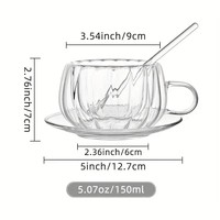 Conception personnalisée logo couleur moderne thé verres tasse café lait ménage hôtel restaurant tasse en verre cristal
