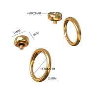 Anneaux modulaires en acier inoxydable à vis interchangeable personnalisables avec breloque amovible 12 pierres de naissance pour bijoux DIY