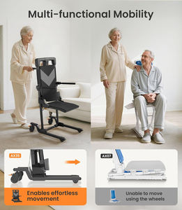 Silla Elevadora Eléctrica Ajustable, Asiento de Transferencia para Ancianos, Ayuda para la Movilidad, Cuidado en el Hogar, Soporte de Enfermería, Asistencia Reclinable Portátil - Product Image 5