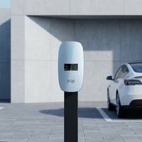Nouvelle borne de recharge pour véhicules électriques de 7 kW, type 2, norme IEC 62196-2, avec OCPP 1.6J 60Hz, station de recharge intelligente, Philippines, flotte commerciale
