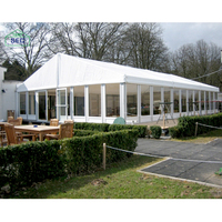 Tente de réception de mariage pour 400 personnes, Guangzhou, grande tente de réception de mariage climatisée pour 400 personnes, 20m x 40m, PVC double couche
