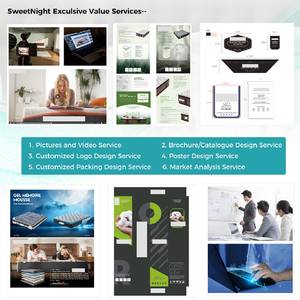 Матрас Sweetnight с индивидуальной настройкой, гибридный, с независимыми пружинами, ортопедический, 180x200, с натуральным латексом, для виллы или квартиры - Product Image 5