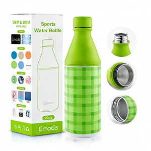 <span class=keywords><strong>Botella</strong></span> de Agua Deportiva Aislada de Acero Inoxidable de 12 oz, <span class=keywords><strong>Botella</strong></span> Reutilizable a Prueba de Fugas con Diseño a Cuadros para Viajes y Uso al Aire Libre - Product Image 1