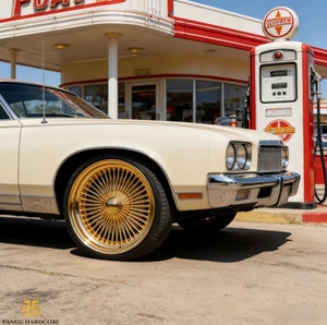 Jantes à rayons Pangu Gold Wire, finition chromée, 13, 14, 15, 17, 20 pouces, pour voitures classiques, lowriders, jantes personnalisées, pièces détachées. - Product Image 6