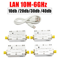 Amplificateur RF 10M-6GHz de marque originale 10dB 20dB 30dB 40dB Récepteur Boost à Gain élevé Modèle 2023