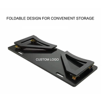 Mur de football pliable en HDPE personnalisé Rebond de football en HDPE noir Planches de rebondissement de football en HDPE