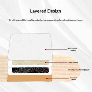 Patch de Moxibustion Tricolore Auto-Chauffant à l'Armoise, Compresse Chaude pour Épaules et Nuque, Autocollants de Thermothérapie à Base de Plantes - Product Image 2