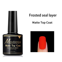 Vernis à ongles gel base caoutchouc non toxique longue tenue 7,5 ml, base coat, top coat acier/diamant/no-wipe, vernis gel mat à retirer par trempage