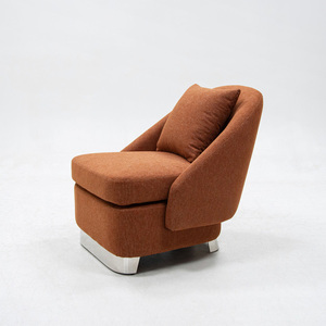 Sillón Individual para Sala de Estar, Silla de Comedor, Dormitorio, Apartamento, Hotel, Exterior, Almacenamiento, Moderno, de Terciopelo, Silla de Descanso - Product Image 1
