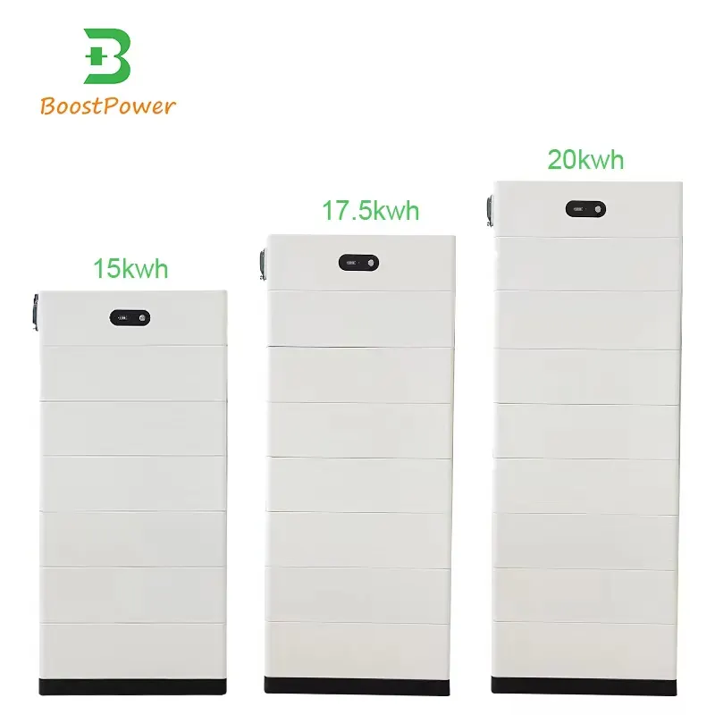 Bateria De Íons De Lítio De Alta Tensão 200v 400v 50Ah 10kwh 15kwh 20kwh Lifepo4 Bateria Recarregável Empilhável