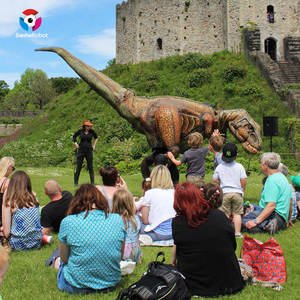 Costume de marche de performance de costume de <span class=keywords><strong>dinosaure</strong></span> d'Halloween pour les affichages d'aéroport et de maternelle - Product Image 3