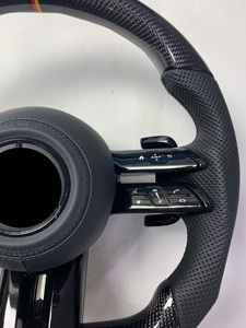 Tương thích Mercedes-Benz w206/W205/w204/W222/W223/W213/w177/w463 <span class=keywords><strong>AMG</strong></span> GT gls63 SL63 <span class=keywords><strong>A45</strong></span> <span class=keywords><strong>AMG</strong></span> da sợi Carbon thể thao chỉ đạo - Product Image 3