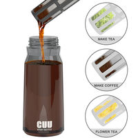 Bouteille d'eau isotherme pour voyage en extérieur, 600/800 ml, avec infuseur à café et thé, plusieurs couleurs, vente en gros