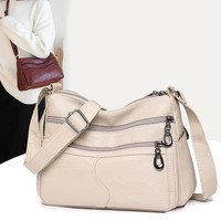 Sac à main pour femme en cuir souple, grande capacité, prix bas, nouvelle collection, vente flash