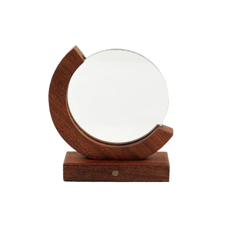 Base de médaille en bois en forme de demi-lune Base lumineuse Base décorative support personnalisation Sport Creative OEM
