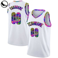 Maillot de basket-ball personnalisé unique et tendance, design 2018, respirant, adulte, 100% polyester