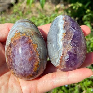 Œuf en améthyste et agate naturelle de haute qualité pour la décoration intérieure et les cadeaux – Vente en gros - Product Image 1