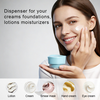 Pot à crème PS 30g 50g avec couvercle de forme spéciale pour poudres libres et lotions, disponible en OEM/ODM