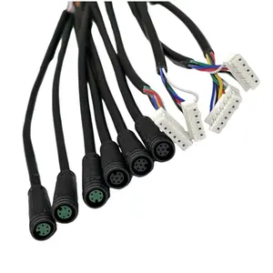 waterproof ebike motor connection cable male to male Extension cord connector M7 connectors