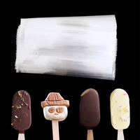 Sac d'emballage de Popsicle personnalisé sac en plastique jetable congelé pour crème glacée Popsicle trois côté joint arrière sac d'étanchéité
