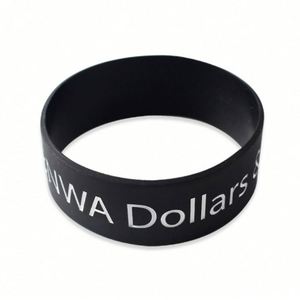Bracelet en silicone personnalisé avec logo, bracelet en caoutchouc injecté d'encre, pour cadeaux promotionnels - Product Image 2