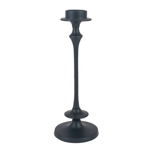 เชิงเทียนเหล็กสีดำสำหรับตกแต่งบ้าน ดีไซน์โลหะทนทาน - Product Image 1